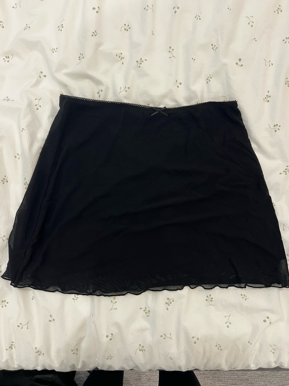 Brandy Melville Black Mini mesh Skirt